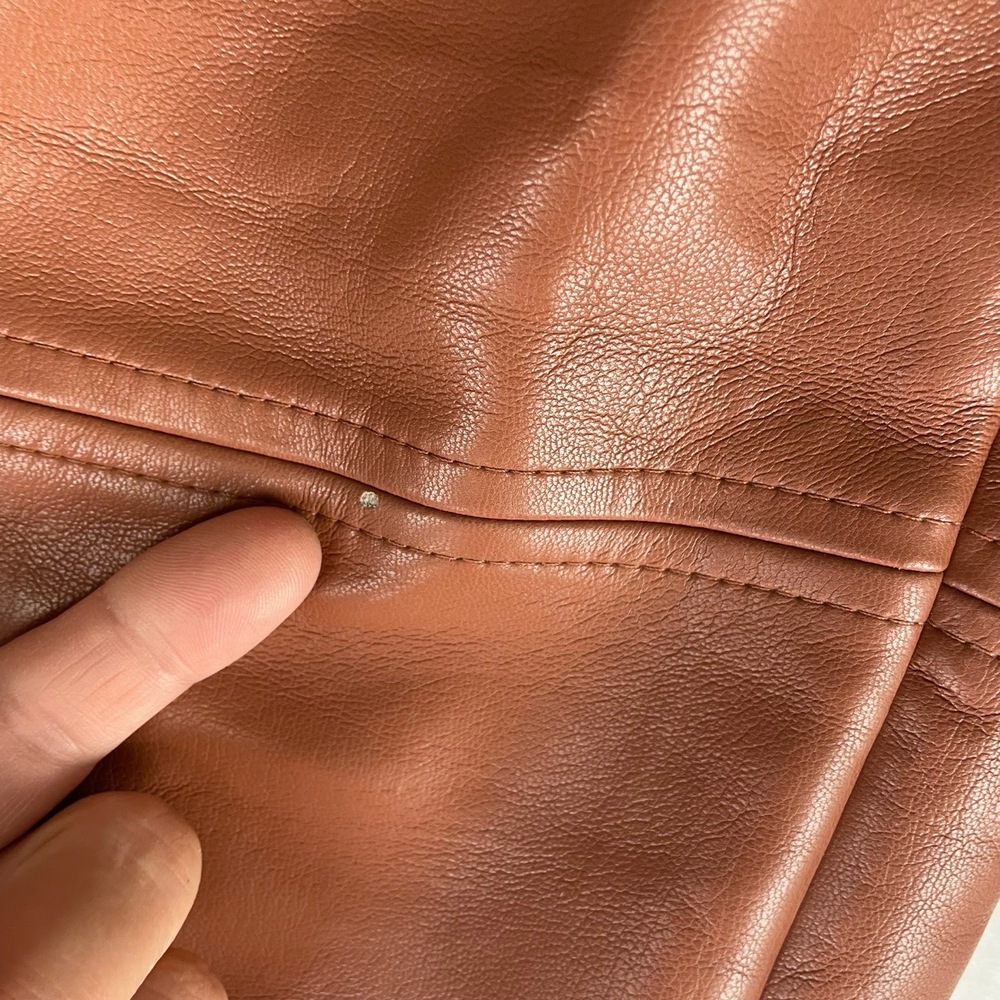 Wilfred Aritzia Brown Vegan High‎ Rise Ankle Pants Size 8 - Picture 12 of 12